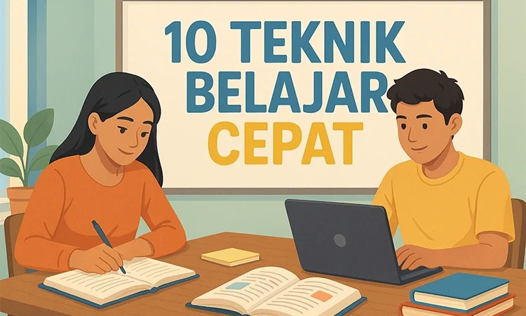 10 Teknik Belajar Cepat agar Cepat Paham: Panduan Lengkap Cara Belajar Efektif