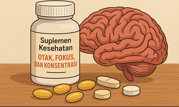 Rekomendasi Suplemen Kesehatan untuk Otak, Fokus, dan Konsentrasi