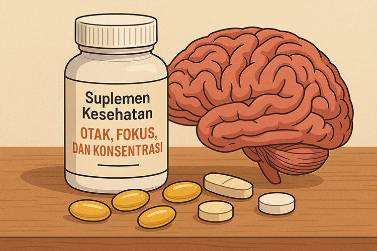 Rekomendasi Suplemen Kesehatan untuk Otak, Fokus, dan Konsentrasi