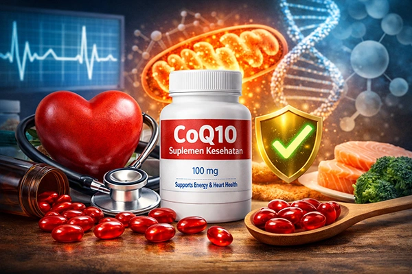 Suplemen Kesehatan CoQ10 untuk Energi Seluler dan Antioksidan